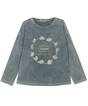 تیشرت آستین بلند دخترانه پیانو Piano کد 5609