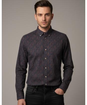 پیراهن آستین بلند مردانه پيركاردين مدل SHM90204207