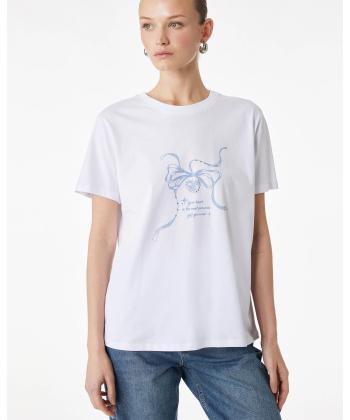 تیشرت زنانه کوتون مدل 6SAK50030EK