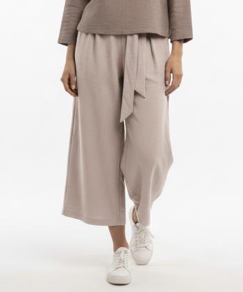 دامن شلواري لينن زنانه بهبود مدل 404081