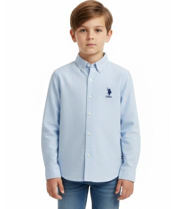 پیراهن پسرانه یو اس پولو کیدز مدل 3035C1