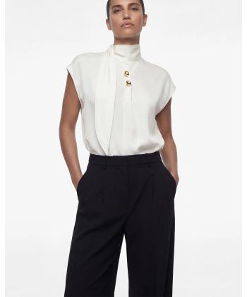 بلوز آستين كوتاه زنانه كوتون مدل 6SAK60175UW