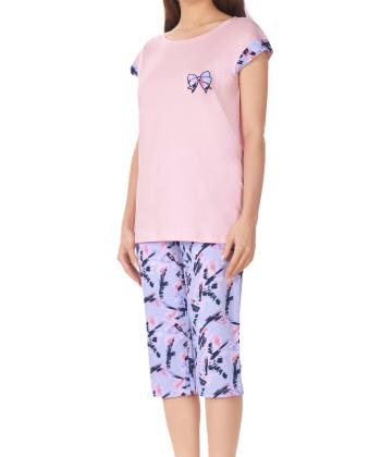 ست تيشرت و شلوار كوتاه زنانه ناربن مدل WS4043