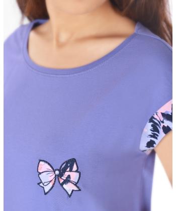 ست تيشرت و شلوار كوتاه زنانه ناربن مدل WS4043