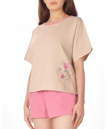 ست تيشرت و شلوارك زنانه ناربن مدل WS4007