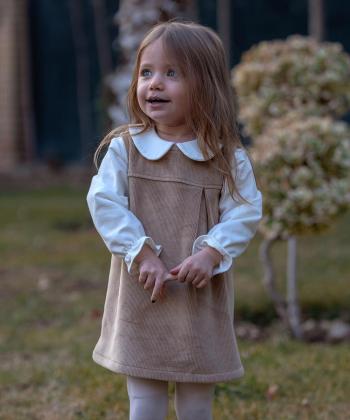 سارافون نخی دخترانه ملورینا مدل 9154