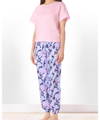 ست تيشرت و شلوار زنانه ناربن مدل WS4044