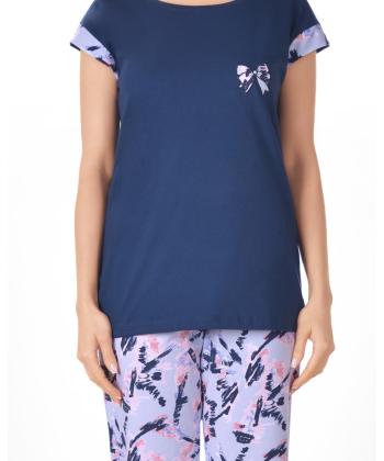 ست تيشرت و شلوار كوتاه زنانه ناربن مدل WS4043