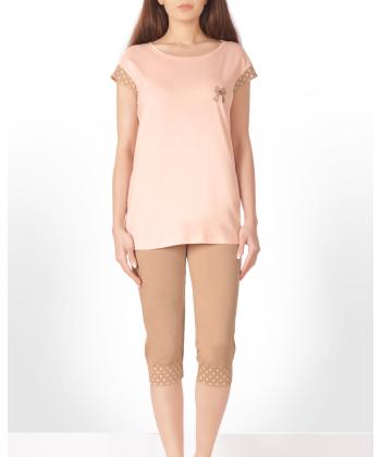 ست تيشرت و شلوار كوتاه زنانه ناربن مدل WS4021