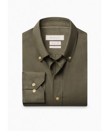 پیراهن لینن مردانه کروم مدل 2610103