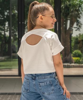 تیشرت آستین کوتاه دخترانه ملورینا مدل 41113