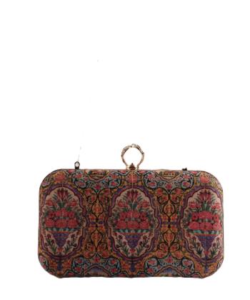 كيف كلاچ زنانه قلم فلزي مدل cluchgold37