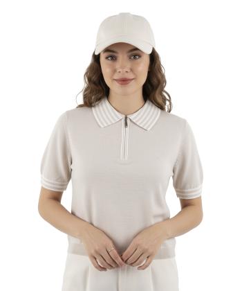 كراپ تاپ نيم زيپ زنانه سوپردراي مدل 6060008