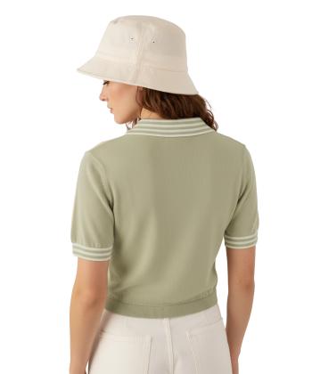 كراپ تاپ نيم زيپ زنانه سوپردراي مدل 6060008