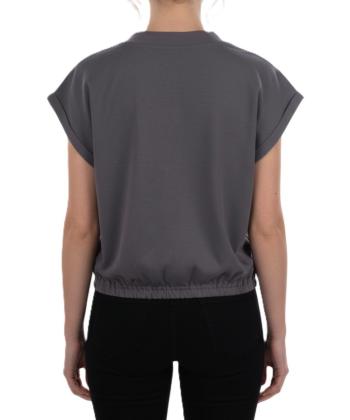 تیشرت آستین حلقه ای زنانه ریس مدل am-1060051