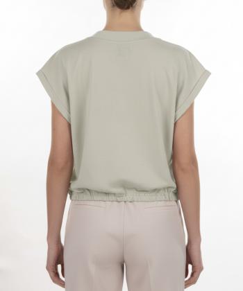 تیشرت آستین حلقه ای زنانه ریس مدل am-1060051