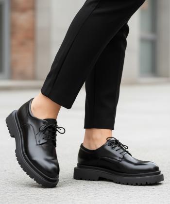 كفش آكسفورد زنانه چرم طبيعي ژاوا مدل وينا