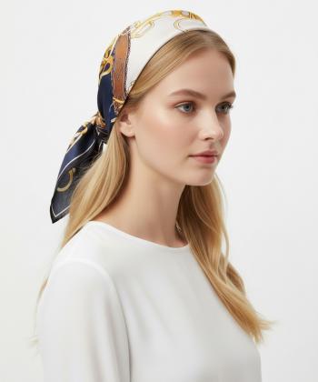 ميني اسكارف سه گوش زنانه نوولاشال مدل 77218