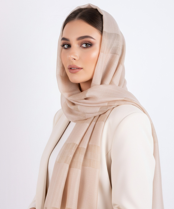 شال لمه دار زنانه نوولاشال مدل 55325
