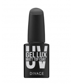 تاپ کت مات لاک ناخن دیواژ Divage مدل UV GEL LUX حجم 10 میلی لیتر