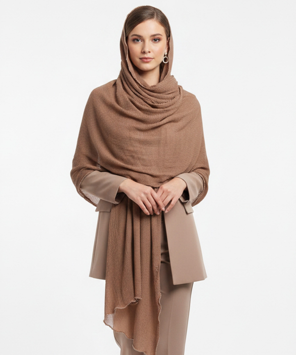 شال پلیسه زنانه نوولاشال مدل 55329