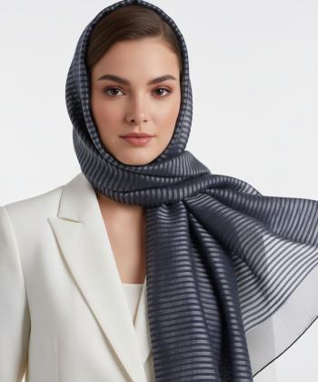 شال ابريشم زنانه نوولاشال مدل 55336