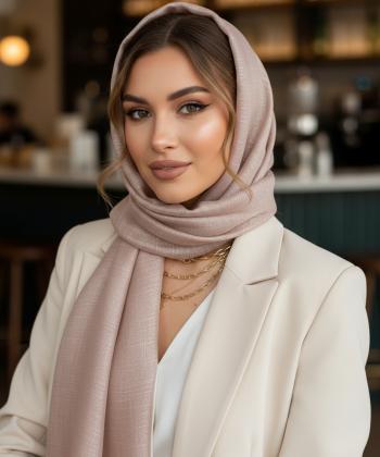 شال ابريشم زنانه نوولاشال مدل 55335