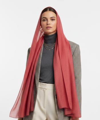 شال ابریشم زنانه نوولاشال مدل 55339