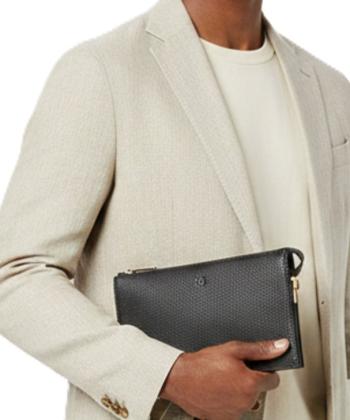 کیف پاسپورتی چرم طبیعی مردانه نوین چرم مدل 1005