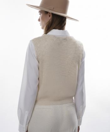 کراپ تاپ زنانه گل شه مدل 93428-1