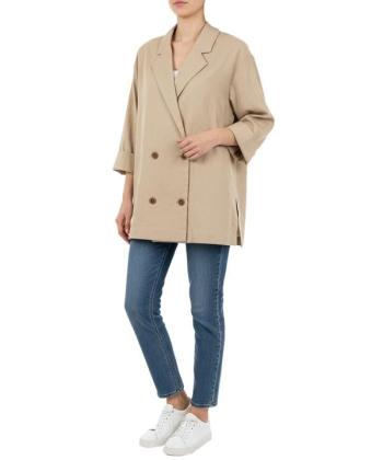 مانتو لينن زنانه سرژه مدل 2166294