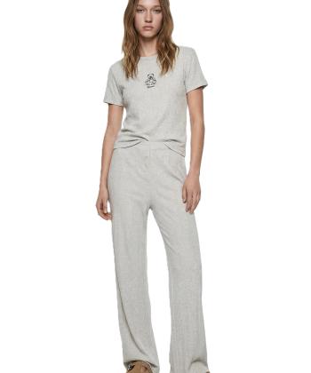 ست لباس راحتي زنانه كوتون مدل 6SLK40053MK