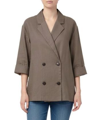 مانتو لينن زنانه سرژه مدل 2166294