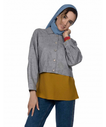 شومیز کوتاه زنانه هوگرو Hugero کد 93001