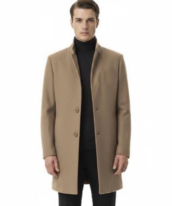 پالتو فوتر مردانه يقه ايستاده بالون مدل 9927