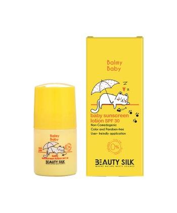 لوسیون ضدآفتاب کودک SPF30 بیوتی سیلک حجم 75 میلی لیتر