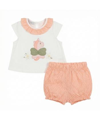 ست تيشرت و  شلوارك دخترانه فيورلا مدل 26005