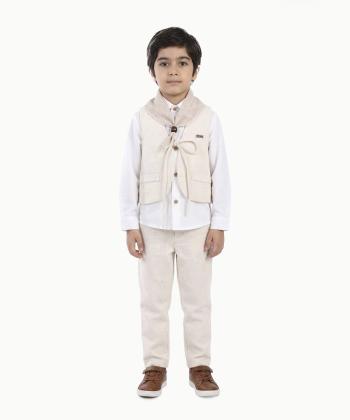 ست پيراهن، جلیقه ، شلوار و دستمال گردن پسرانه فيورلا مدل 46064