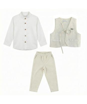 ست پيراهن، جلیقه ، شلوار و دستمال گردن پسرانه فيورلا مدل 46064