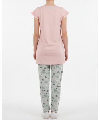 ست تيشرت و شلوار راحتي زنانه ناربن مدل WS4055