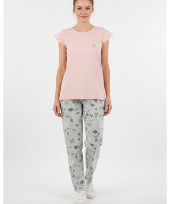 ست تيشرت و شلوار راحتي زنانه ناربن مدل WS4055