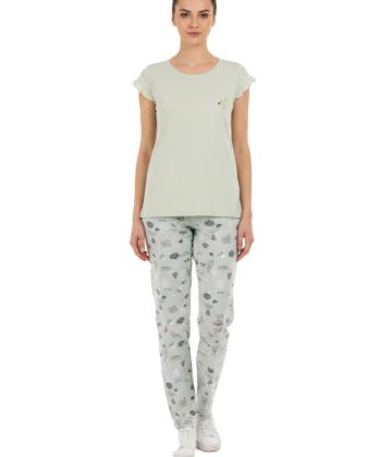 ست تيشرت و شلوار راحتي زنانه ناربن مدل WS4055