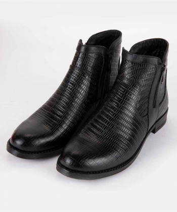 نیم بوت چرم زنانه شهر چرم Leather City مدل KA11