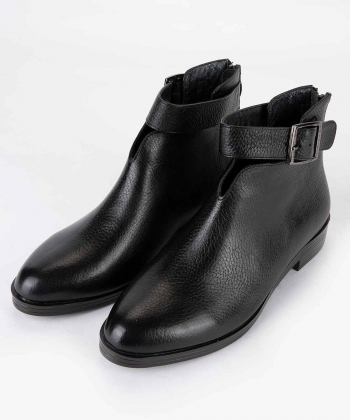 نیم بوت چرم زنانه شهر چرم Leather City مدل PC1179
