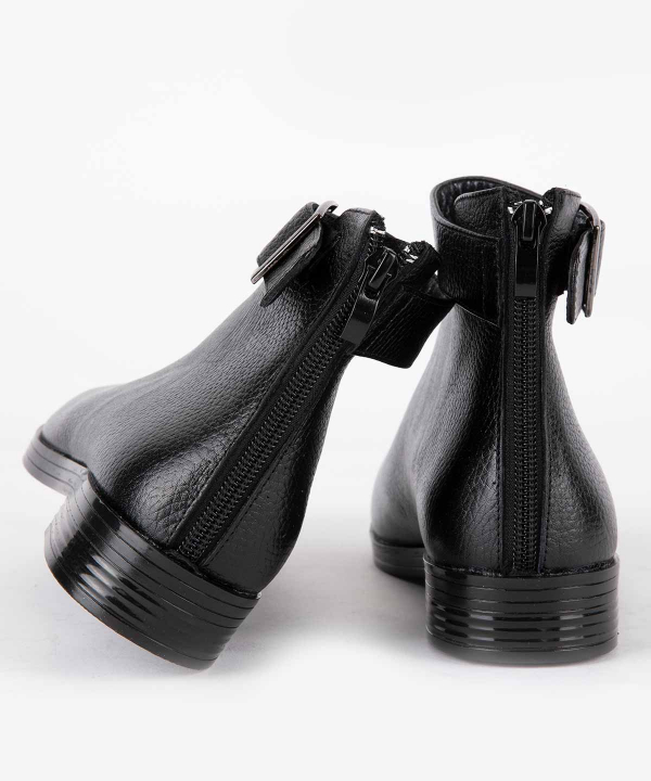 نیم بوت چرم زنانه شهر چرم Leather City مدل PC1179