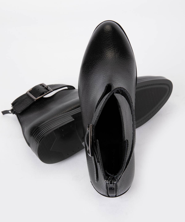 نیم بوت چرم زنانه شهر چرم Leather City مدل PC1179