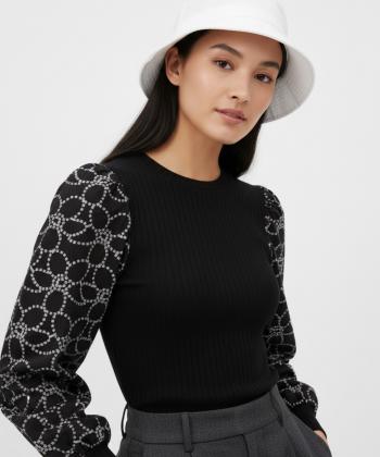 بلوز آستین بلند زنانه سرژه مدل AM-SE-203619