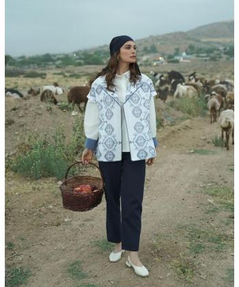 مانتو وست کوتاه زنانه فلای فشن مدل 1101002031