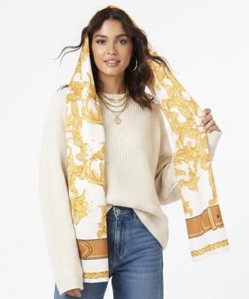 شال ابريشم زنانه نوولاشال مدل 33158