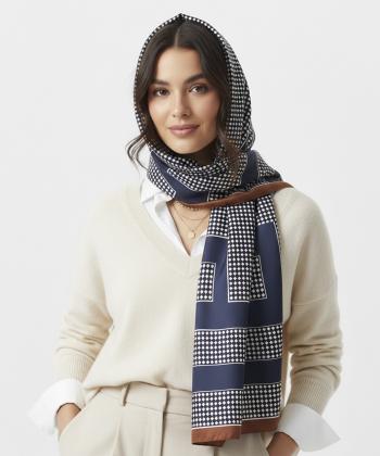 شال ابریشم زنانه نوولاشال مدل 33160